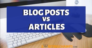 Writing an Article vs Writing a Blog Post