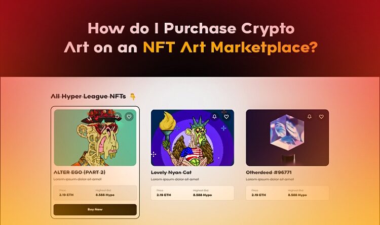 Crypto Art on an NFT Art Marketplace